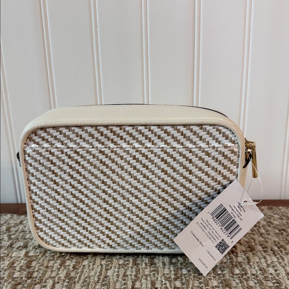 Kate Spade Oh Snap Straw Camera Bag in the Meringue Multi color. MSRP $299 nwt - Picture 3 of 6